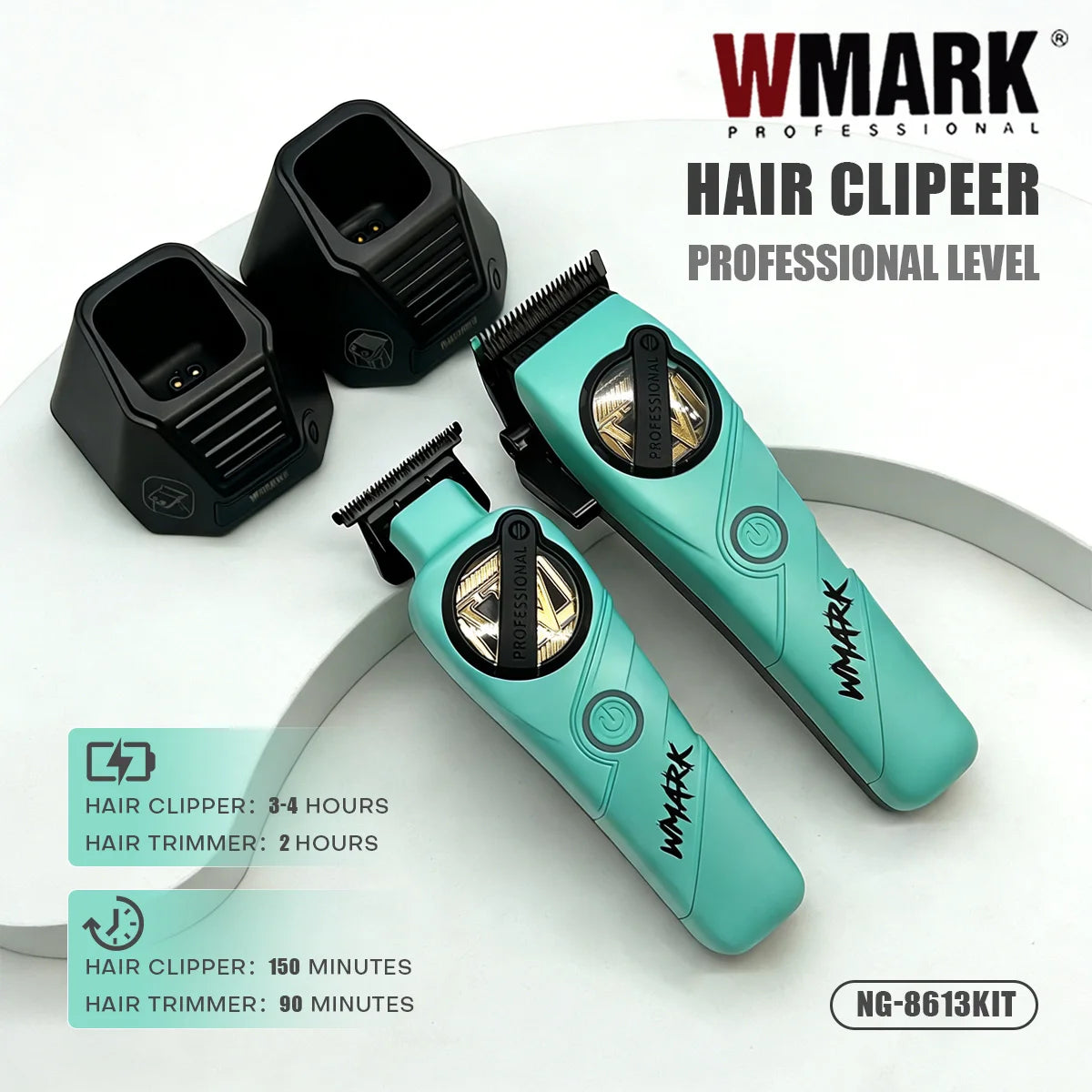 WMARK NG-8613 clipper and trimmer kit