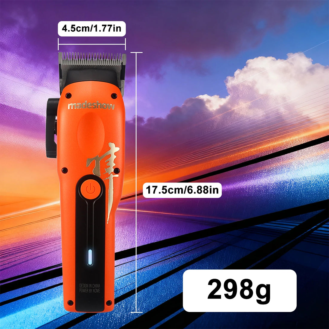 Madeshow M15 Professional Hair Clipper, DLC Blade 6800 RPM Low Noise