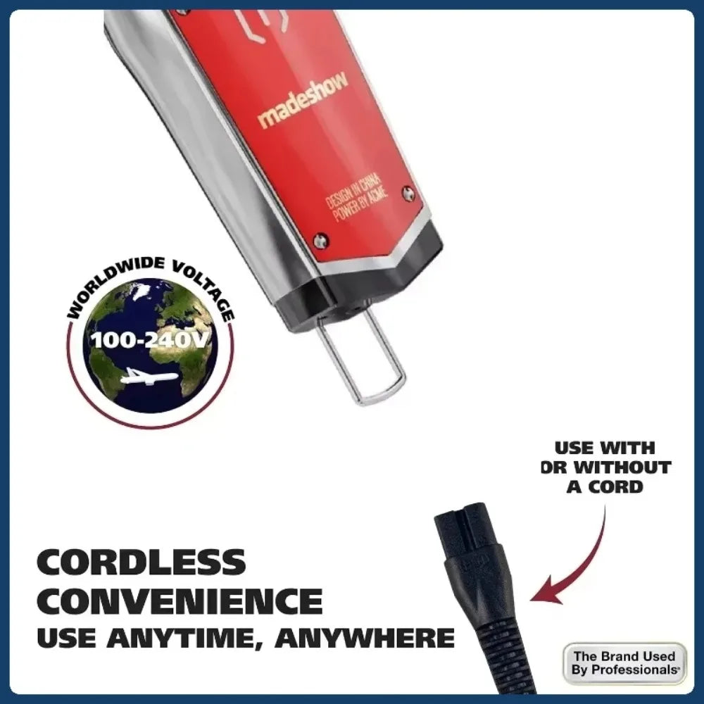 Madeshow M10 Cordless Hair Clipper, USB-C Rechargeable