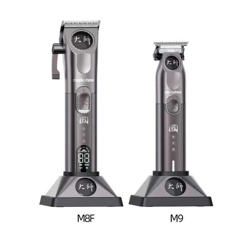 Madeshow M8F and M9 Cordless Barber Clipper and Trimmer