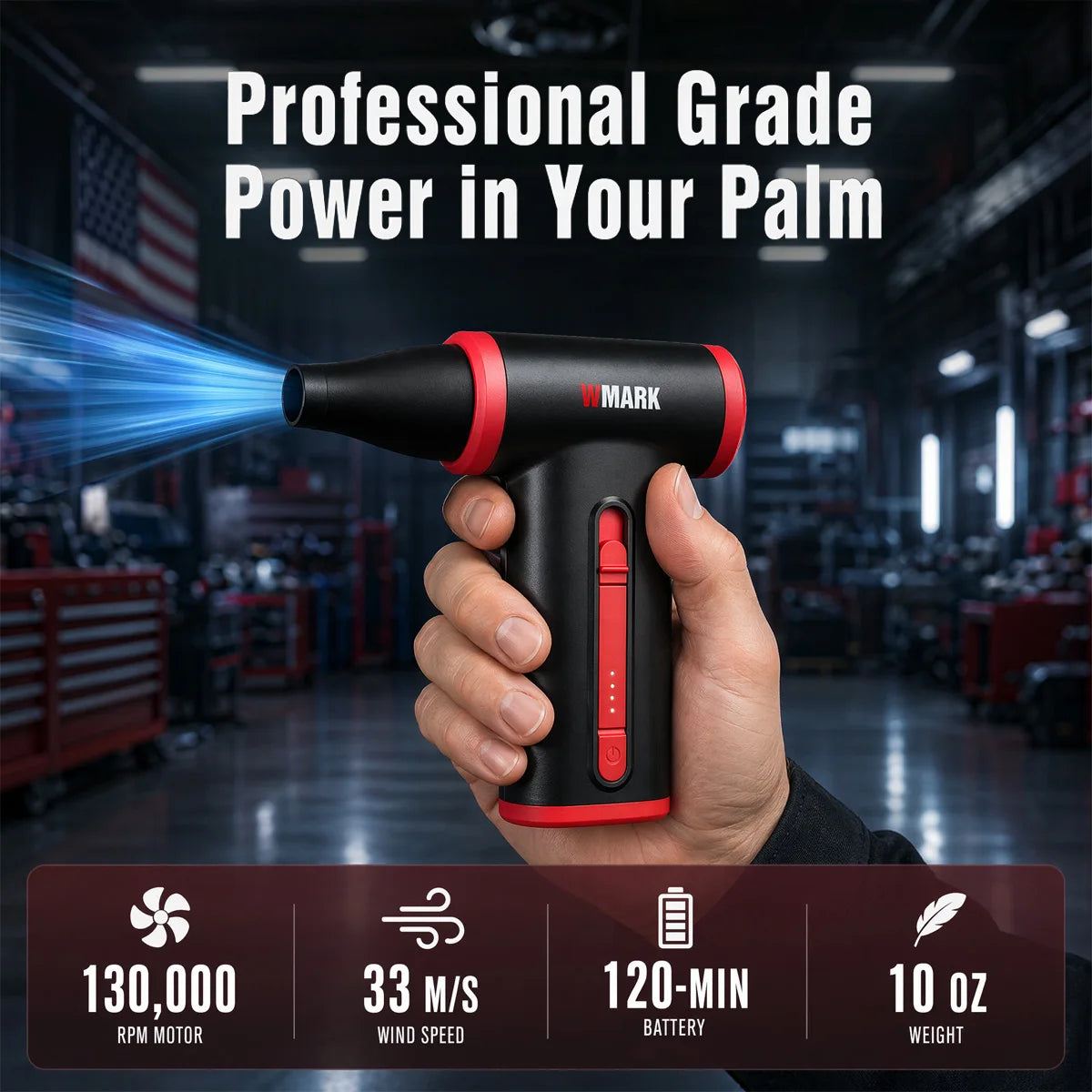 WMARK NG-TB001 cordless barber jet blower