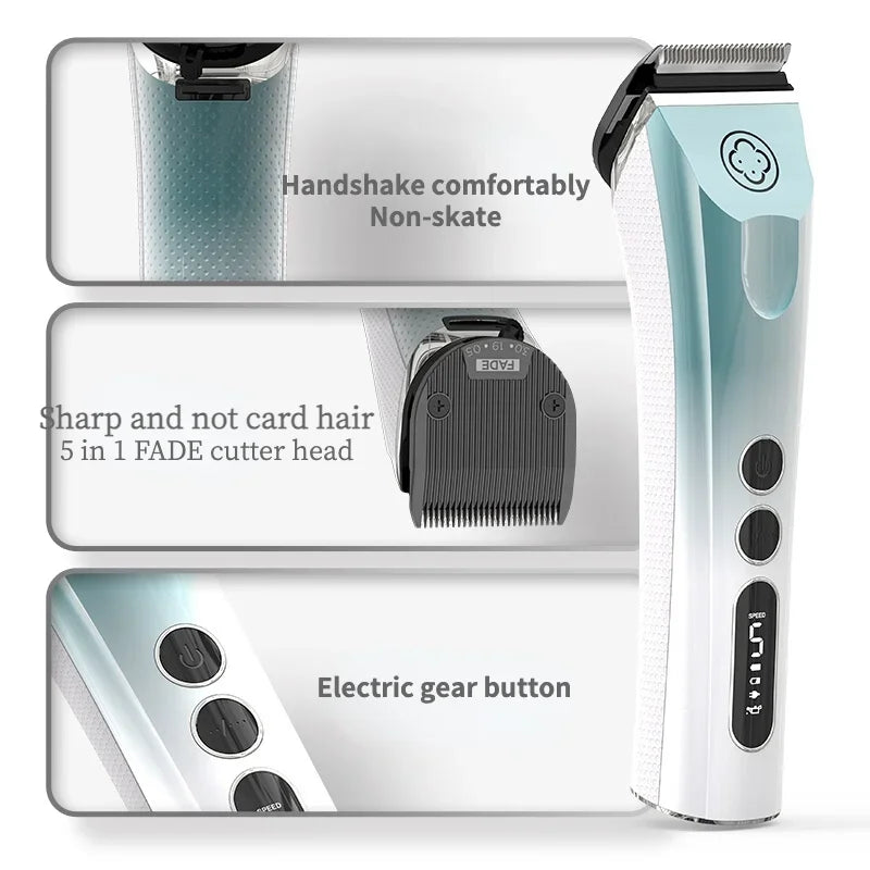Madeshow 986F Professional Cordless Hair Clipper with Adjustable Blade