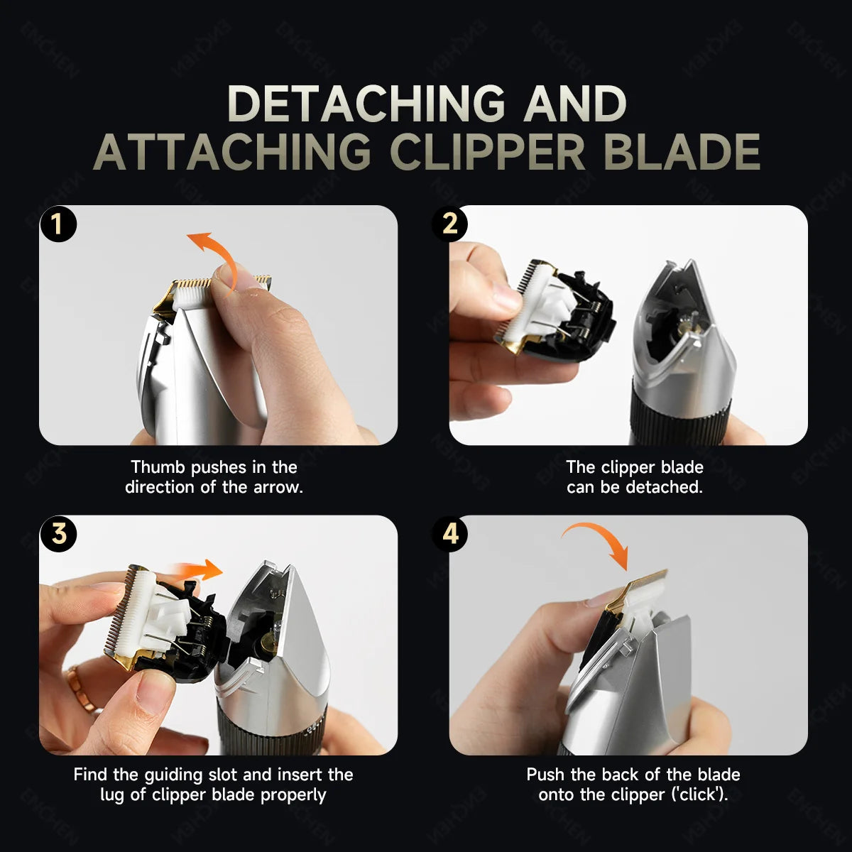 Enchen Sharp X Professional Hair Trimmer, Type-C Charging