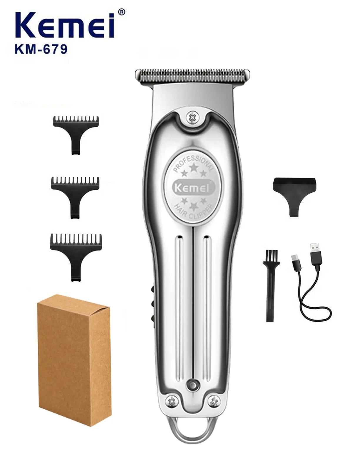 Kemei KM-679 silver