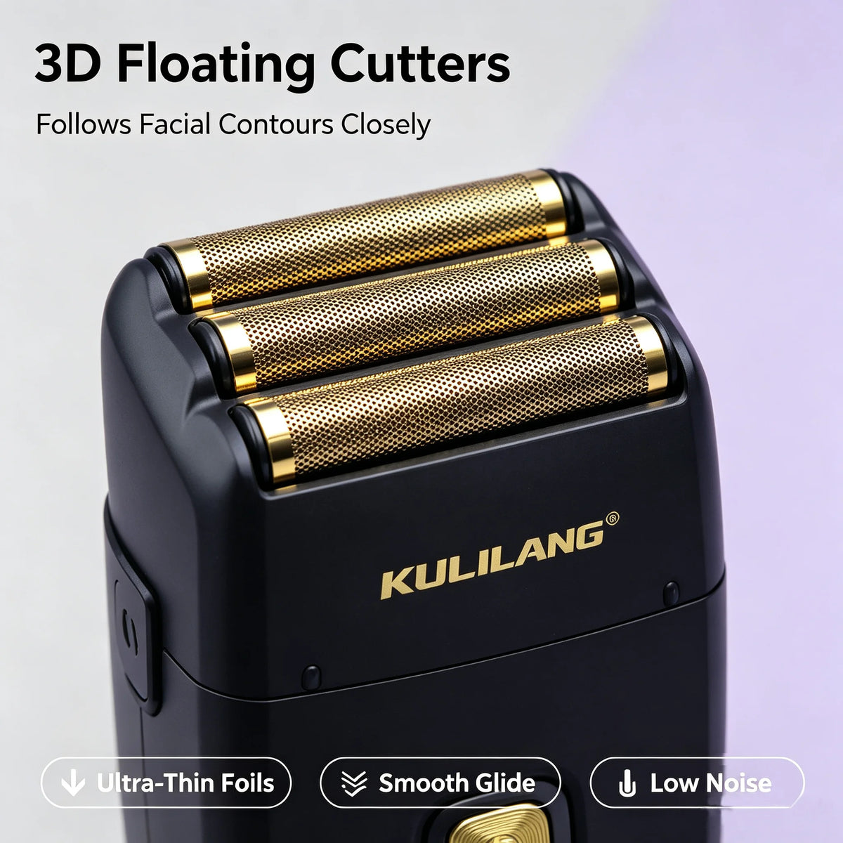 Kulilang R11 Triple Head Foil Shaver, USB Rechargeable