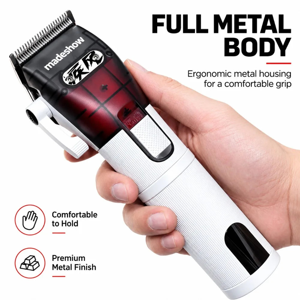 Madeshow M5F MAX and M6 MAX Brushless Clipper and Trimmer, 7200 RPM