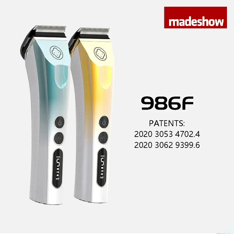 Madeshow 986F Professional Cordless Hair Clipper with Adjustable Blade