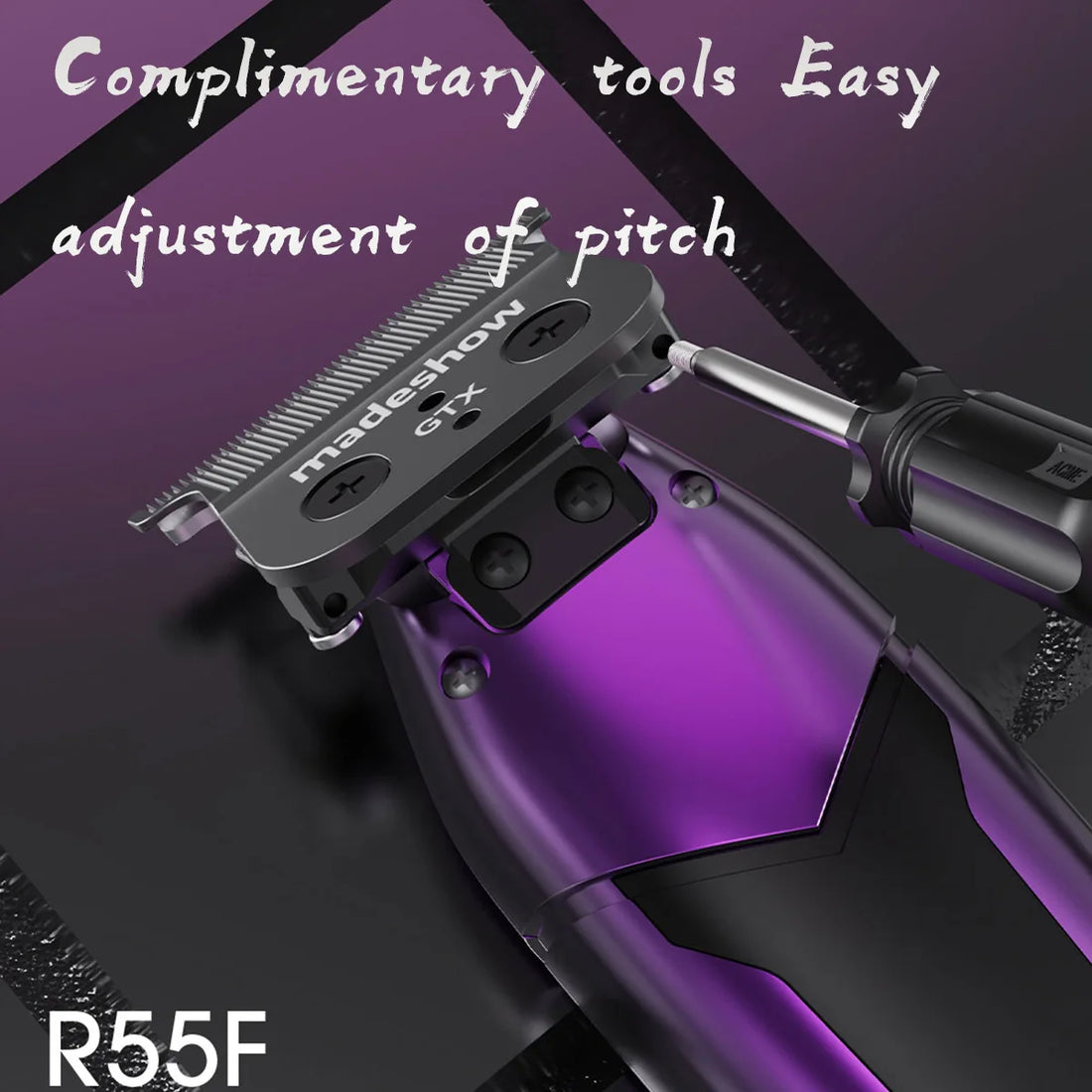 Kulilang R55F Professional Hair Trimmer, Zero Gap GTX Blade 7200 RPM