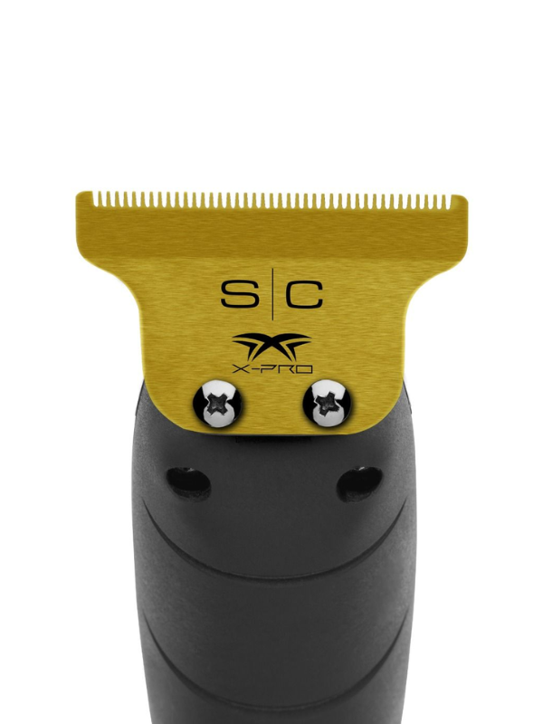 StyleCraft X-Pro Fixed Gold Titanium Classic Trimmer Blade with DLC The One Cutter #SC529GB