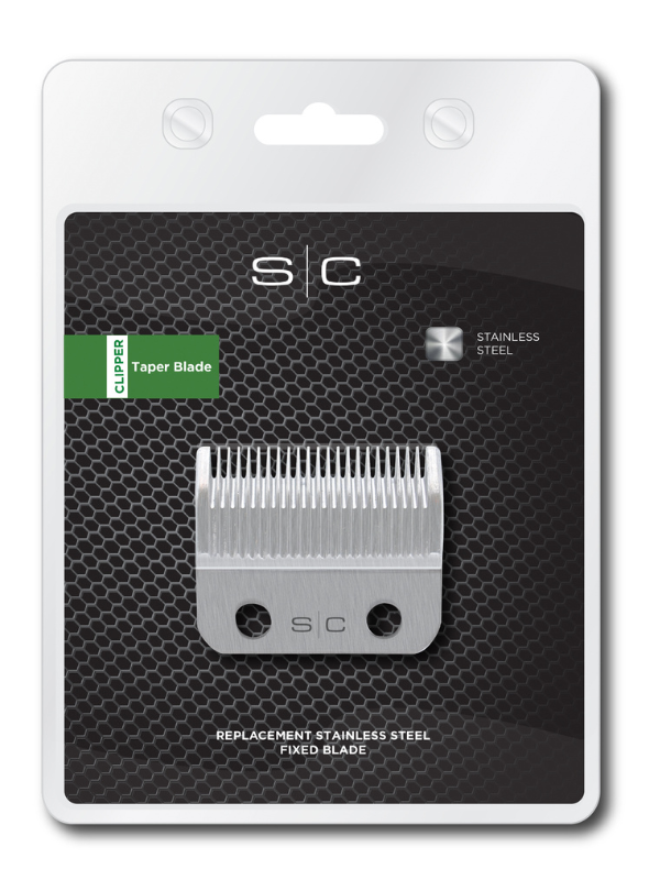 Stylecraft Replacement Fixed Stainless Steel Taper Clipper Blade #SCFSTCB