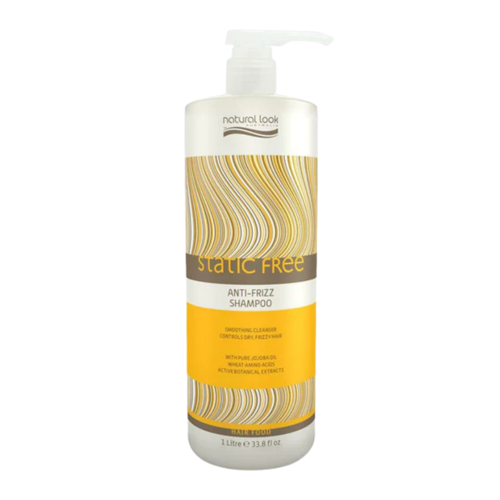 Natural Look Static Free Anti-Frizz Shampoo&Conditioner&Reconstructive Mask 1L&Smooth Operator 500 ML&Argan Oil Hair Treatment 120ML&Shine Serum 50ML