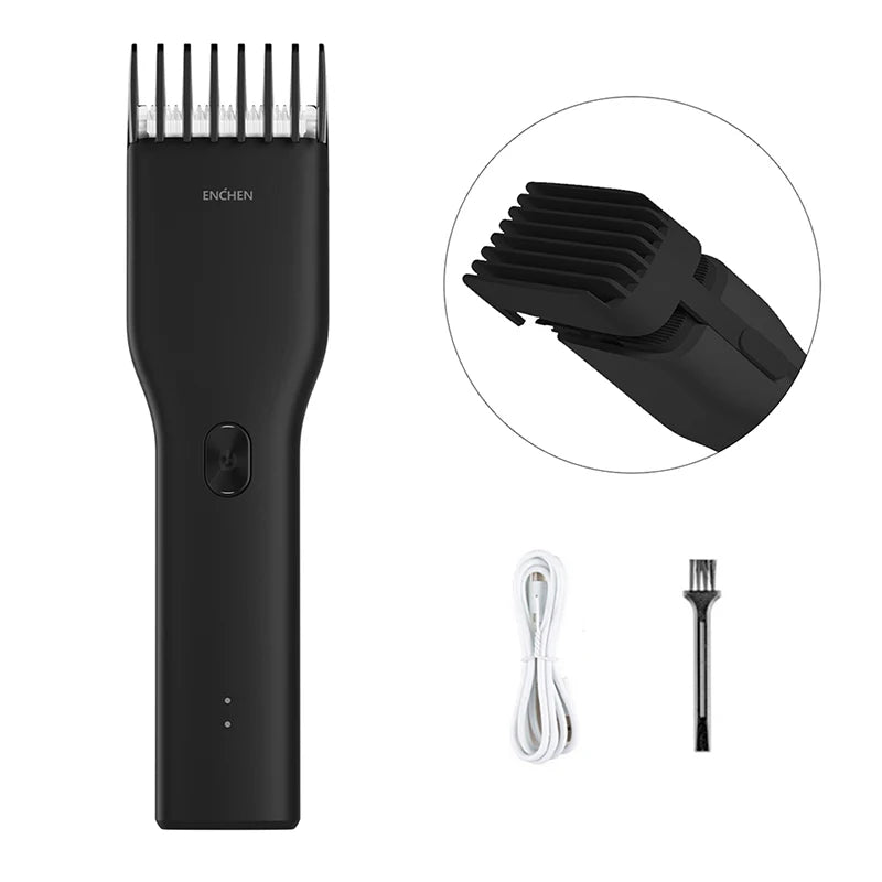 Enchen Boost Cordless Hair Clipper, Ceramic Blade, Type-C Fast Charging