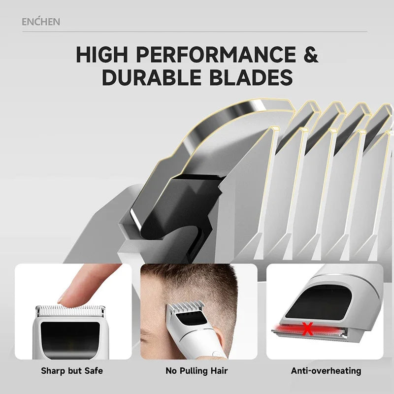 Enchen Hair Clipper 2 Cordless Rechargeable Clipper with Electric Length Adjustment