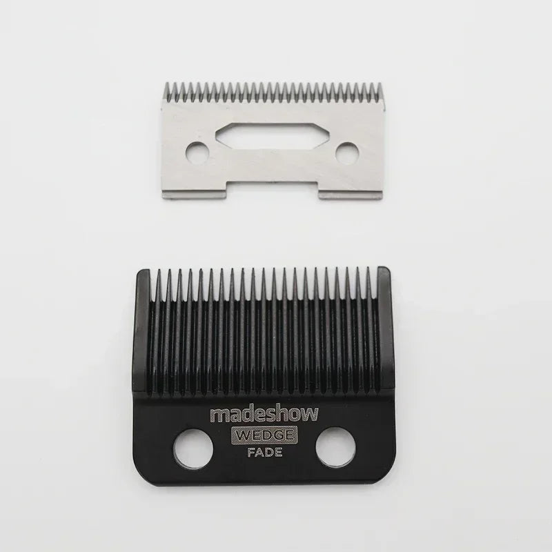 Madeshow Replacement Clipper Blades for M5, M5F and M10, Wedge Fade Blade Options