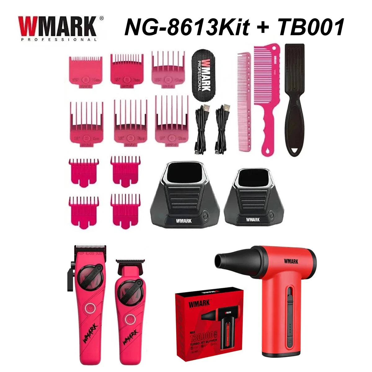 WMARK NG-8613 kit with blower pink