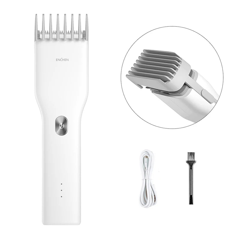 Enchen Boost Cordless Hair Clipper, Ceramic Blade, Type-C Fast Charging
