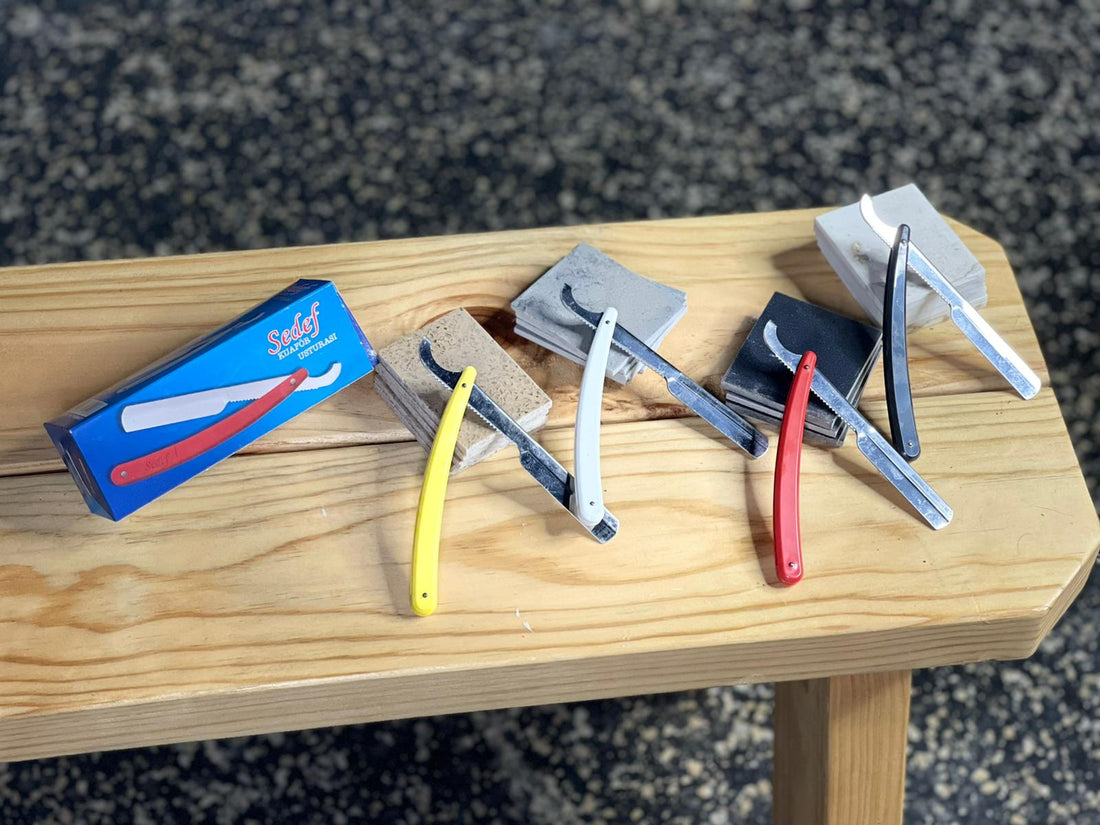 Sedef Straight Cut Throat Shaving Razor - 12 pack