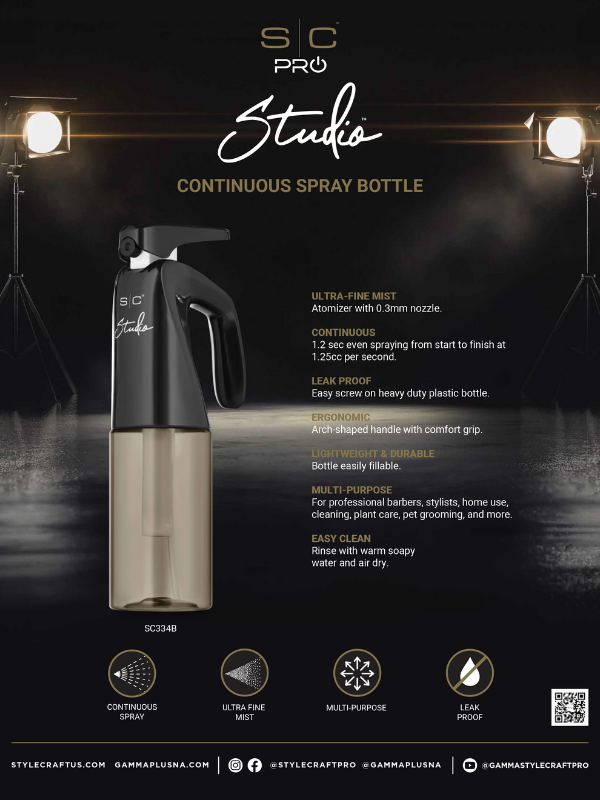 StyleCraft Studio Spray Bottle #SC334B