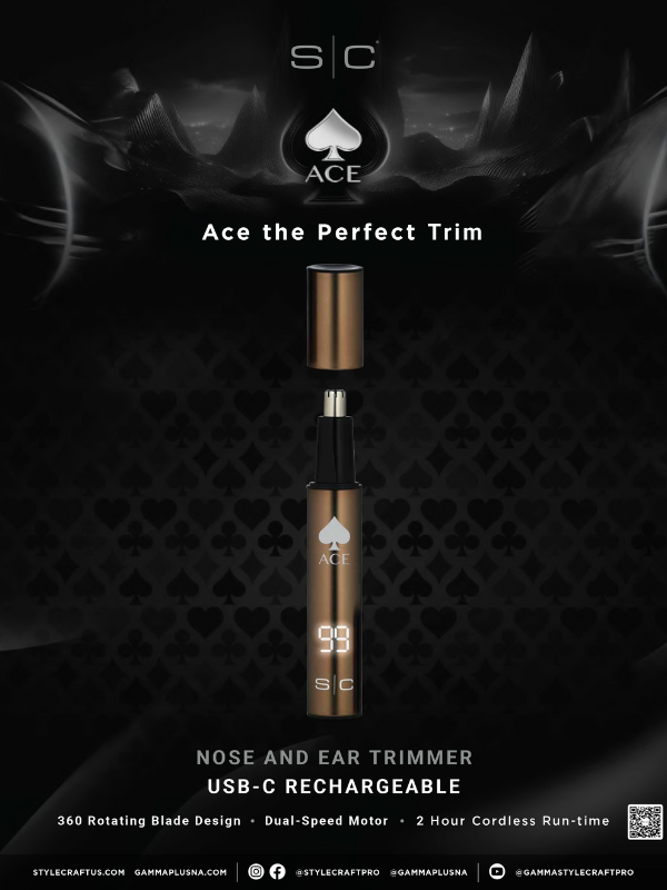 StyleCraft ACE Electric Nose Hair Trimmer #SC412B