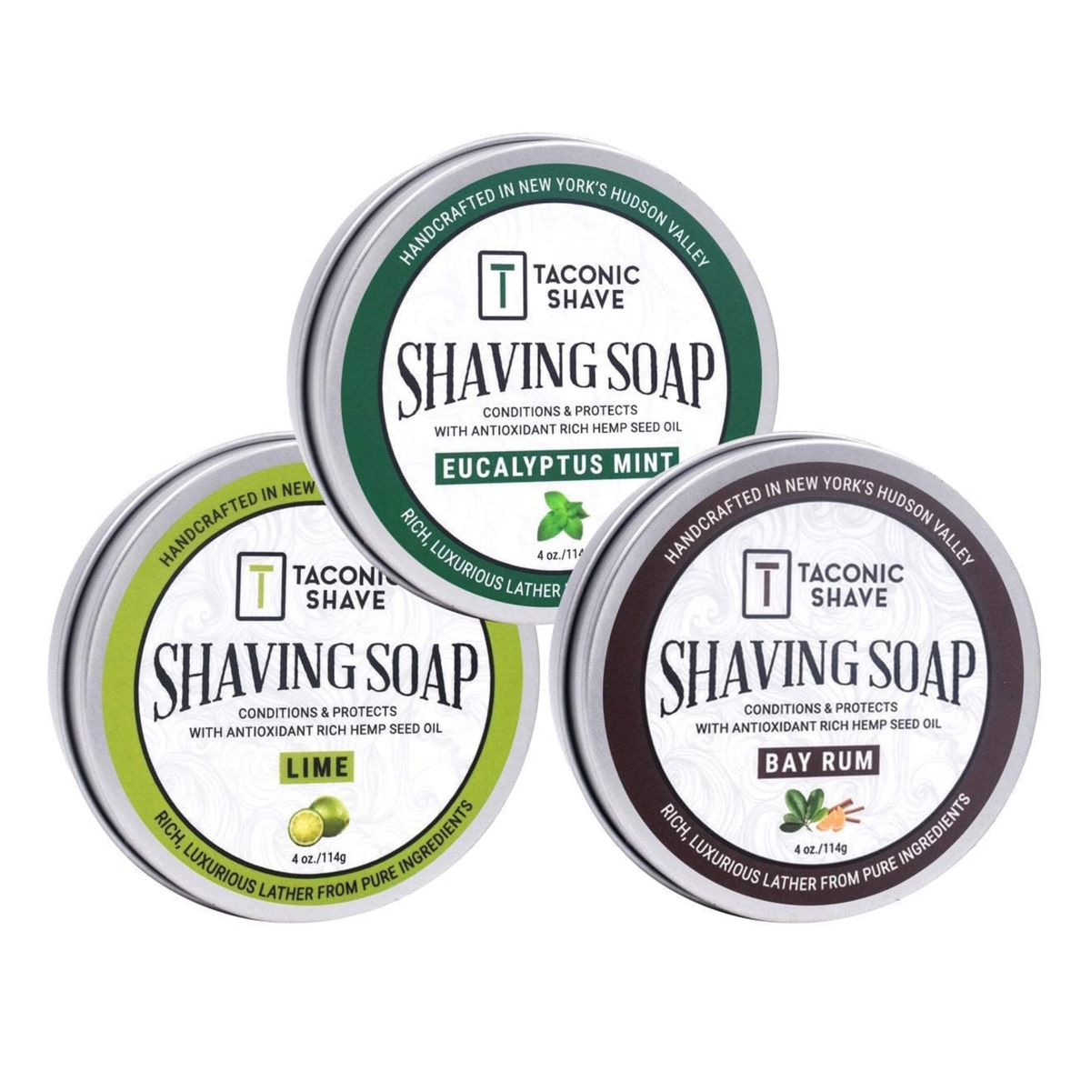 Taconic Shaving Soap 4oz Assorted Scents