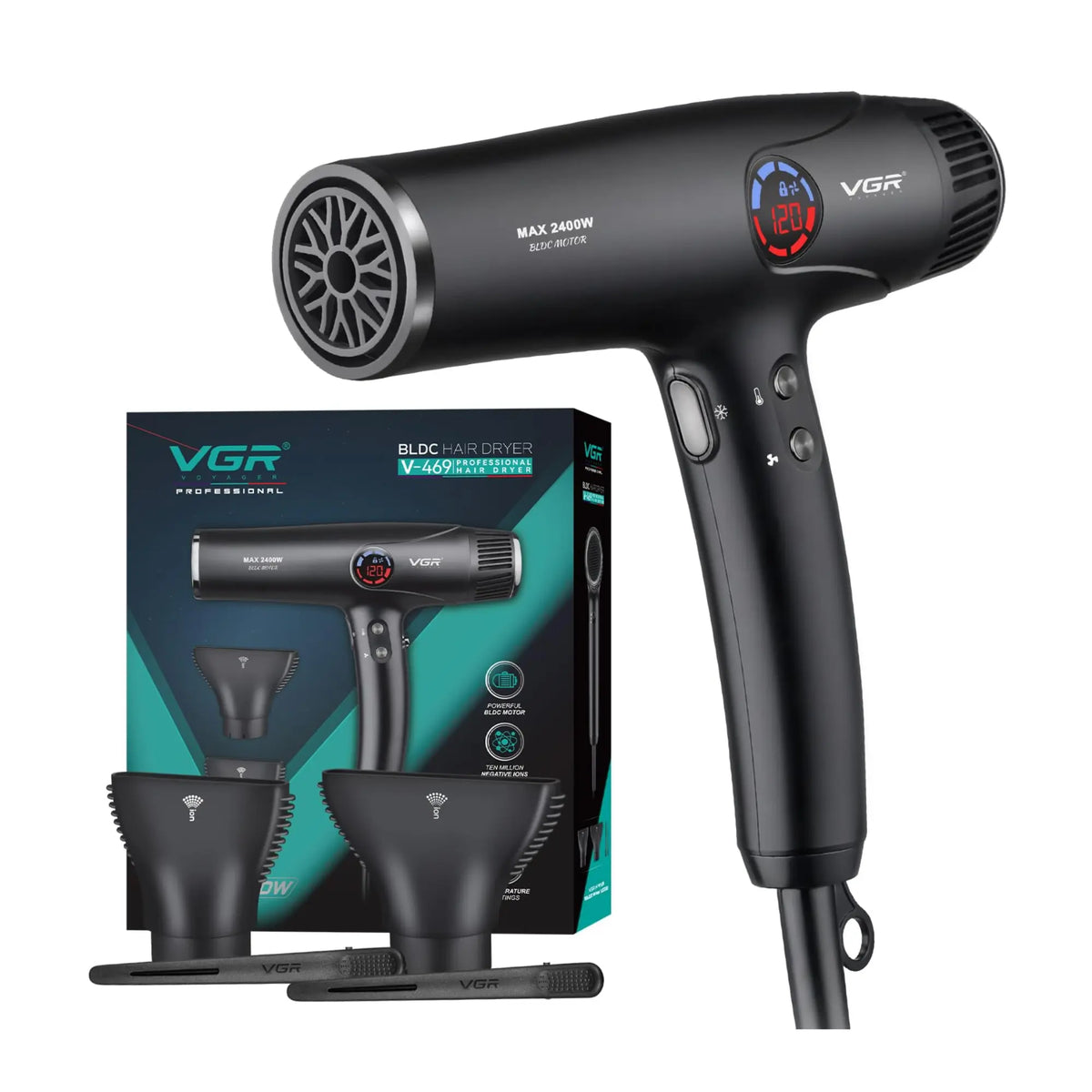 VGR 4-Speed Professional Hair Dryer #V-469