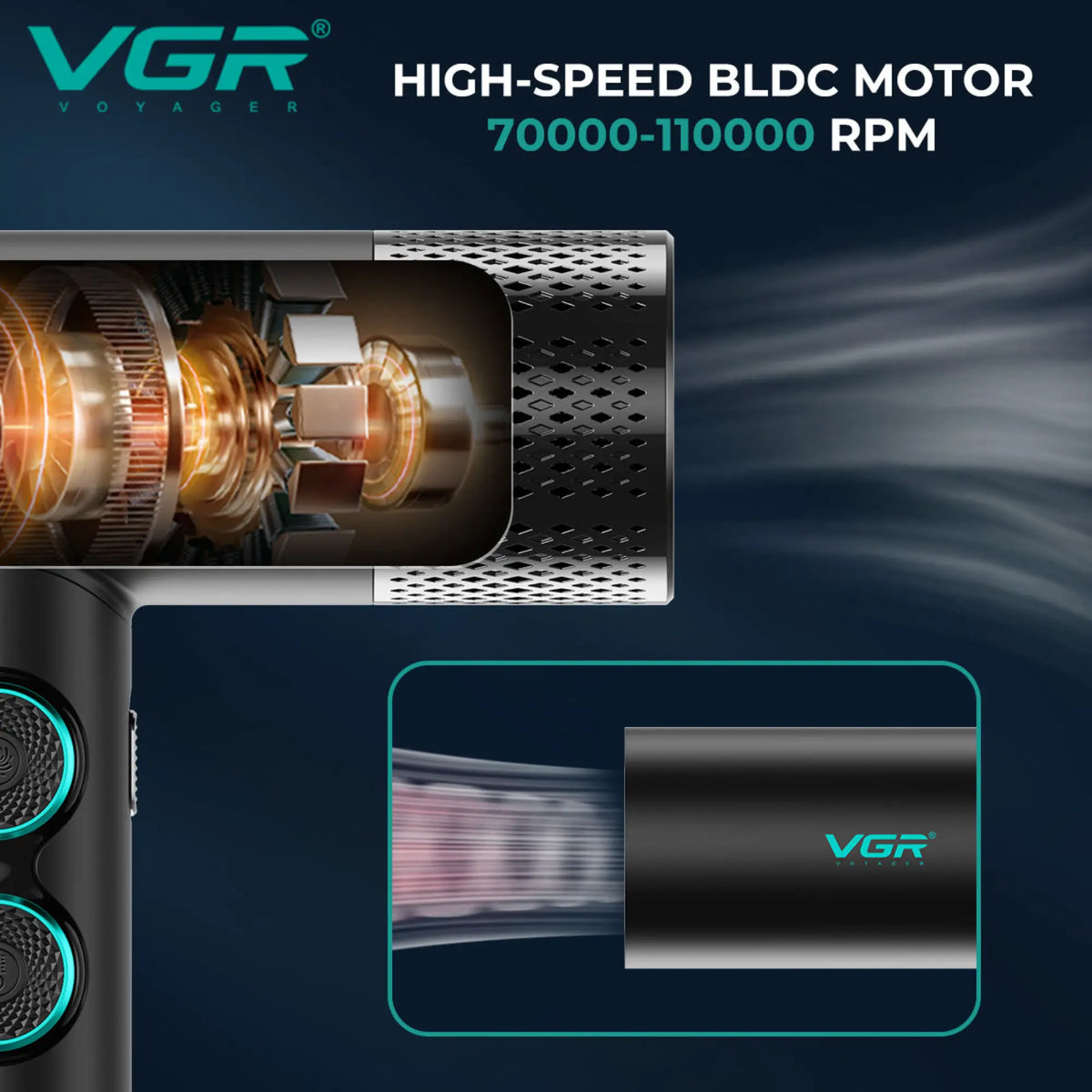 VGR Professional BLDC Hair Dryer #V-401