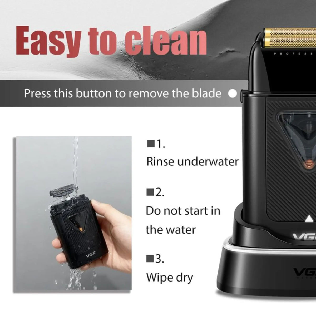 VGR Vector Motor Professional Double Foil shaver #V-334