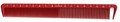 Vincent Ceramic All Purpose Hook Comb 7 1/4" Red #VT1714-1R