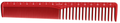Vincent Ceramic All Purpose Styling Comb 7 1/4" Red #VT1715R