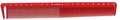 Vincent Ceramic Hook Cutting Comb 8 1/2" Red #VT1716-1R