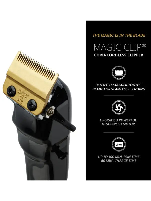 Wahl 5 Star Cordless Black Magic Clip Clipper #3026432