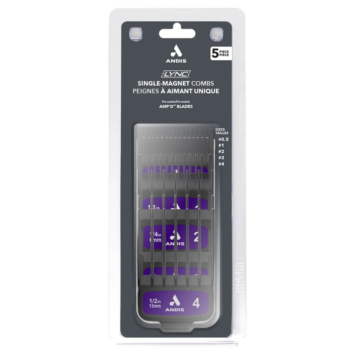Andis Lync 5-Piece Magnetic Comb Set #564994