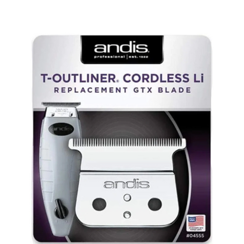 Andis Cordless T-Outliner Carbon Steel Deep Tooth GTX Trimmer Blade #4555