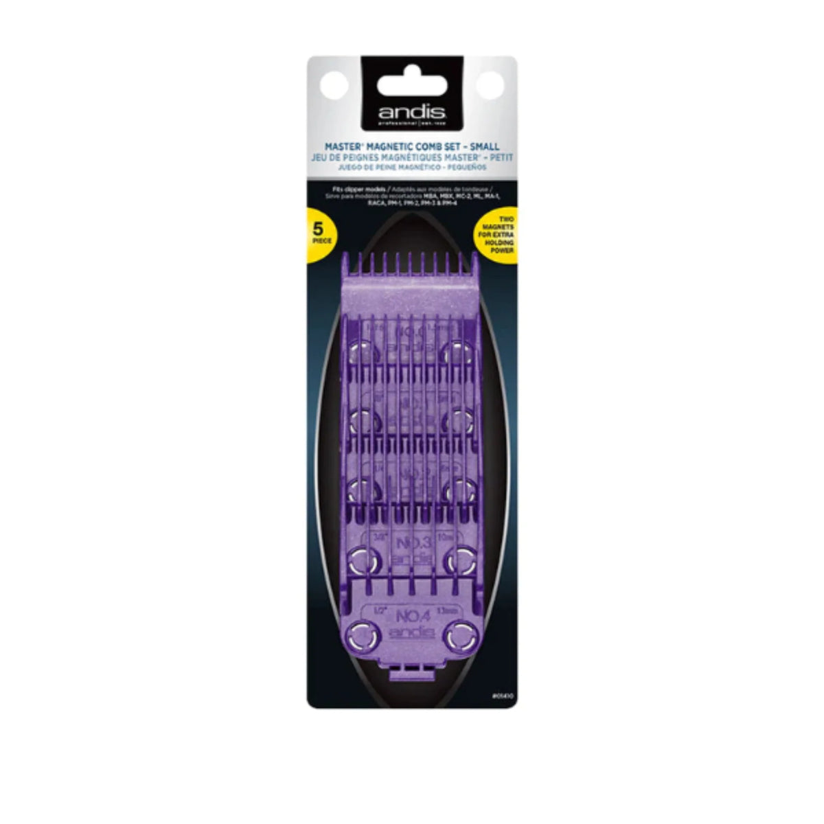 Andis Master Dual Magnet Small 5-Comb Set #01410/560997