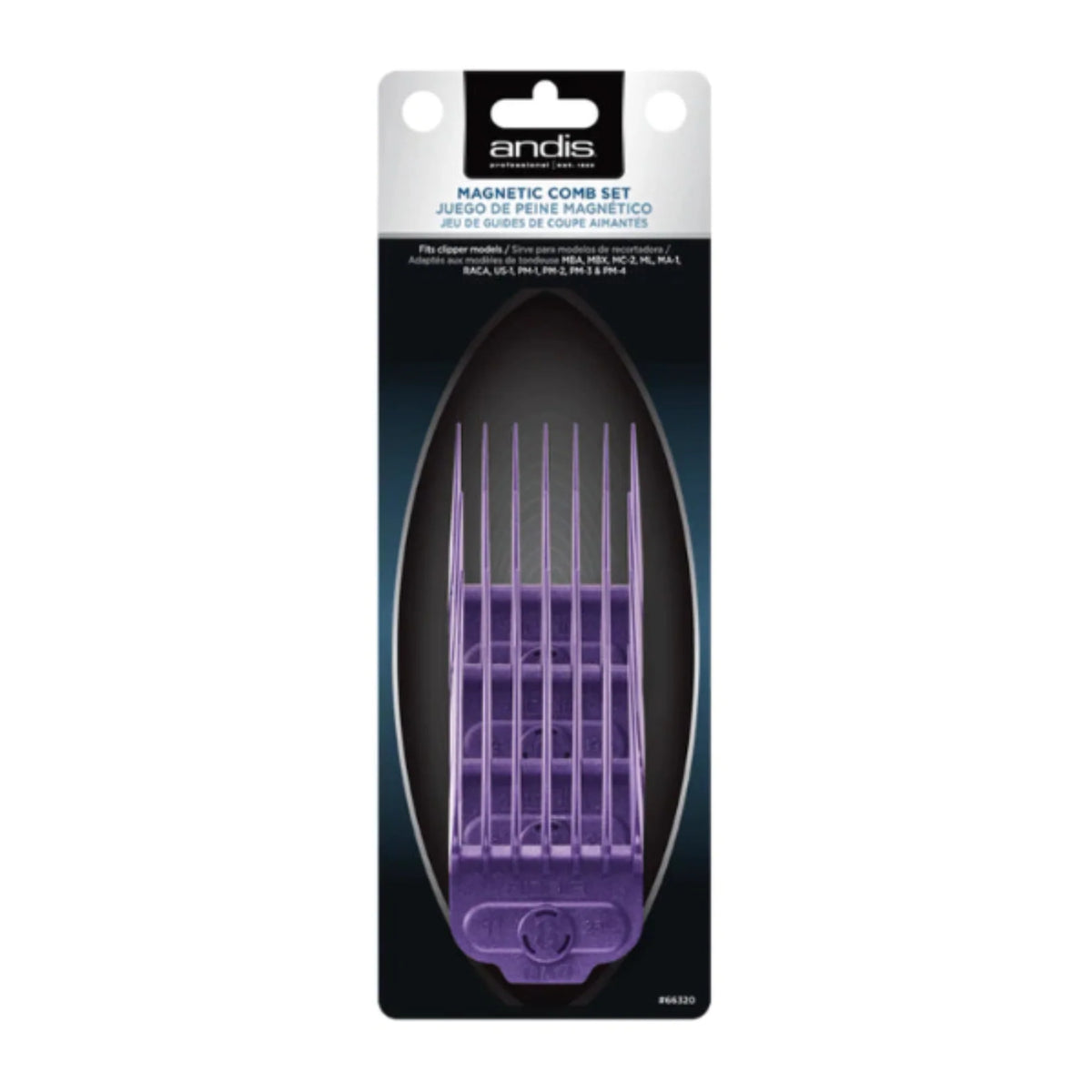 Andis Single Magnetic Large 4-Comb Set #66320