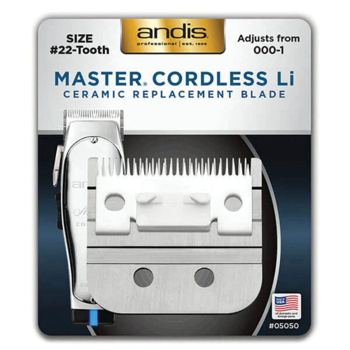 Andis Master Cordless Li Ceramic Clipper Blade #5050