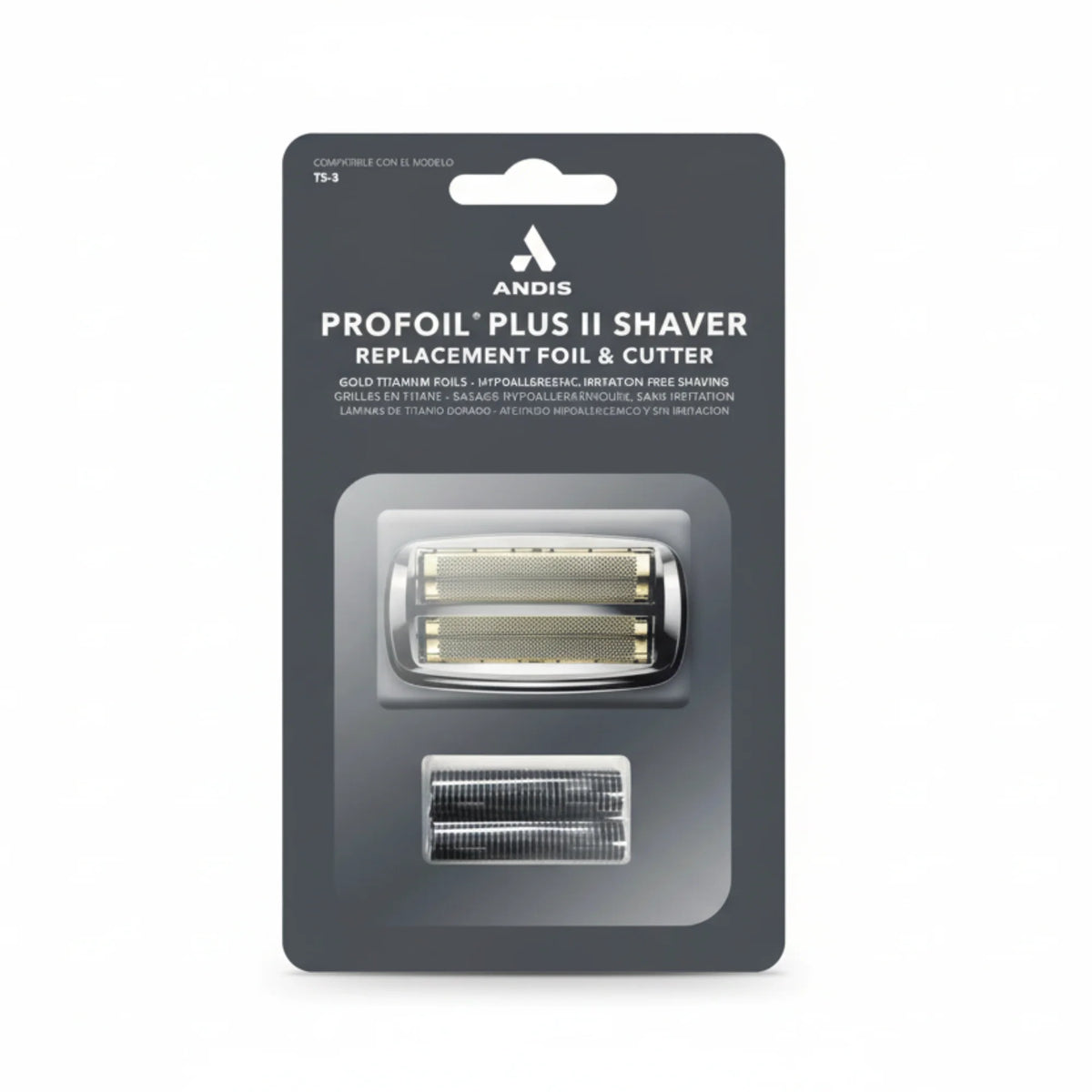 Andis ProFoil Plus II Shaver's Chrome Titanium Foil Assembly & Inner Cutter #563814