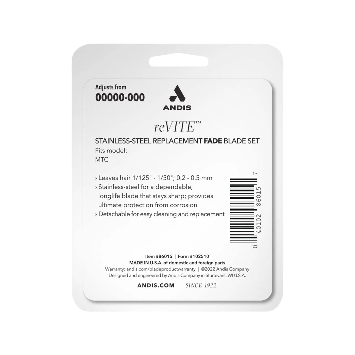 Andis reVITE Fade Blade #86015