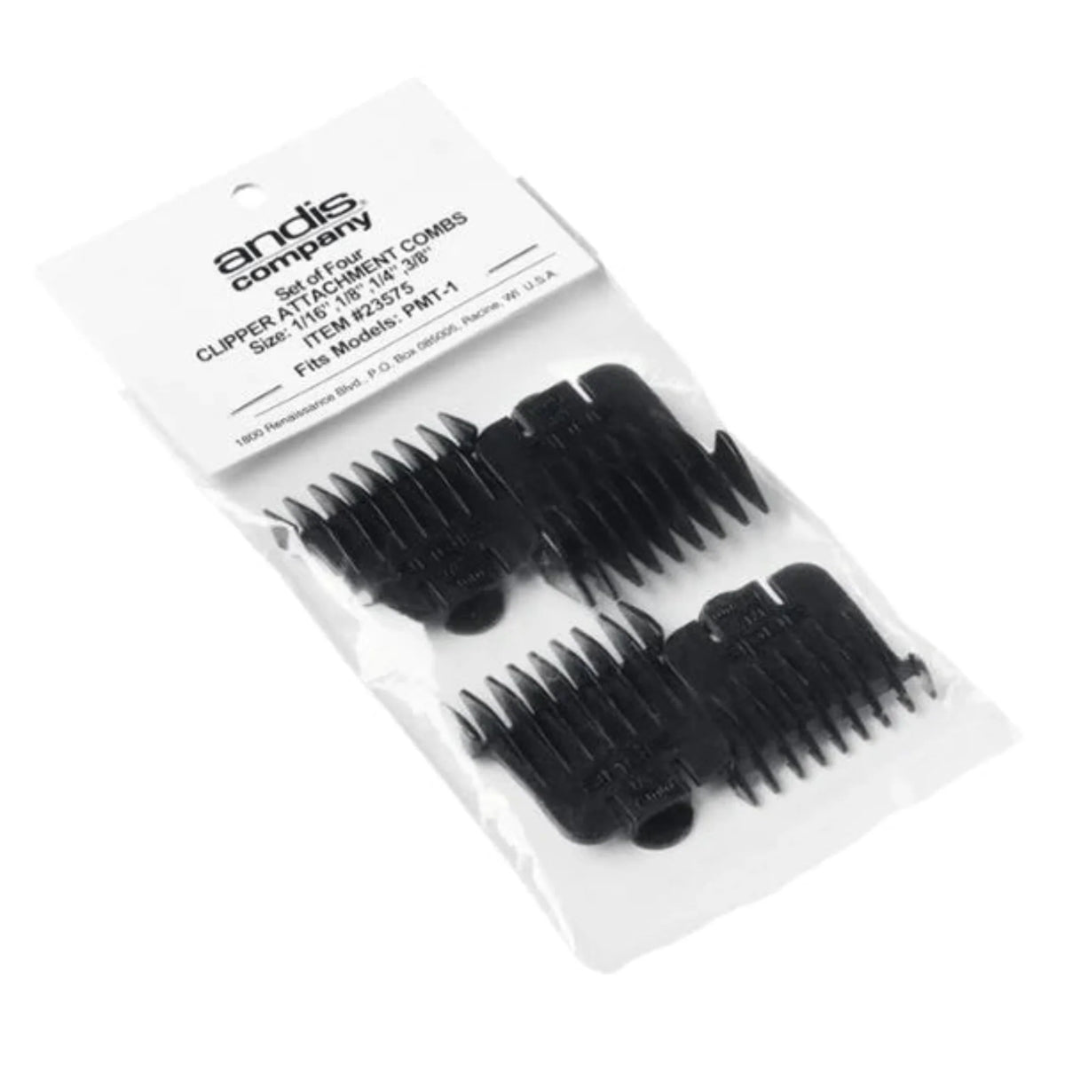 Andis Snap-On Blade Attachment Combs 4-Comb Set #23575
