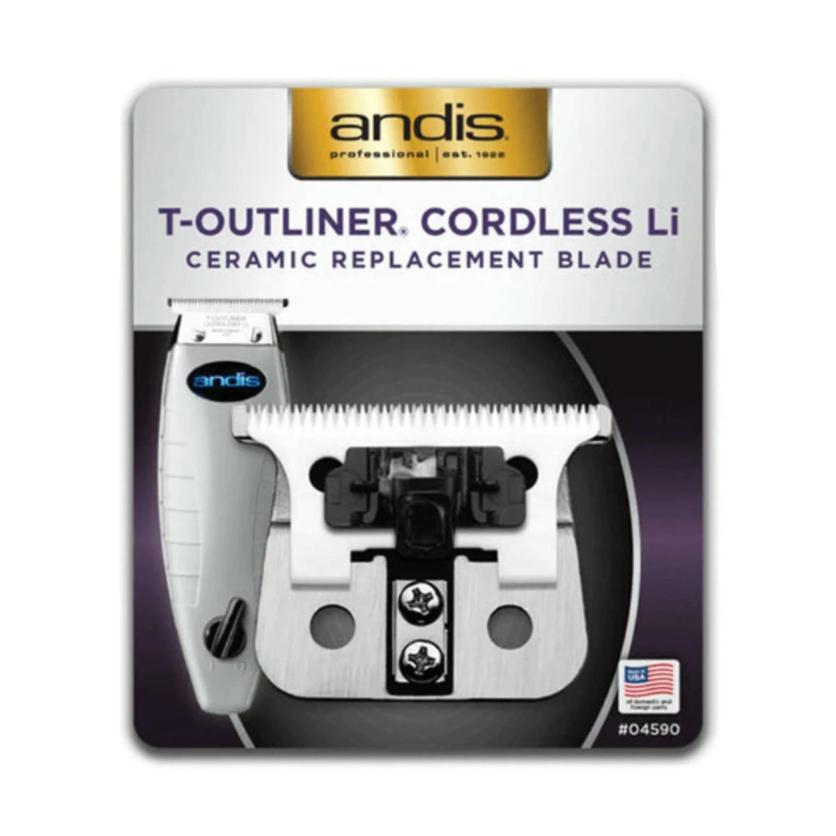 Andis T-Outliner Cordless Li Ceramic Trimmer Blade #04590