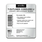 Andis T-Outliner Cordless Li Ceramic Trimmer Blade #04590