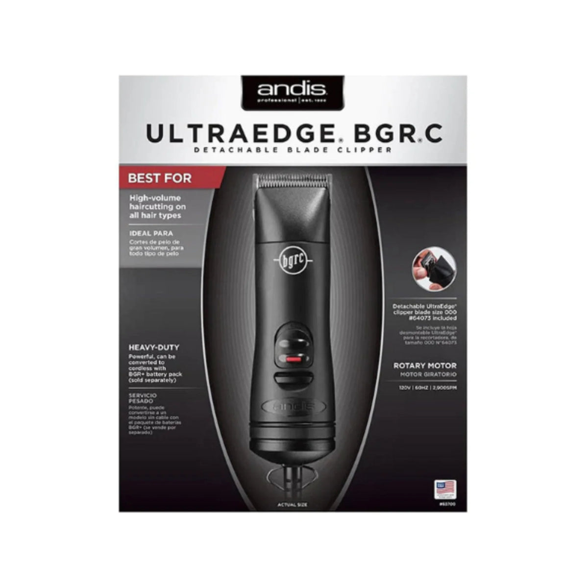 Andis BGRC Detachable Blade Clipper #63700/560249