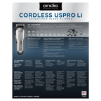 Andis US Pro Li 73010 Cordless Adjustable Blade Clipper