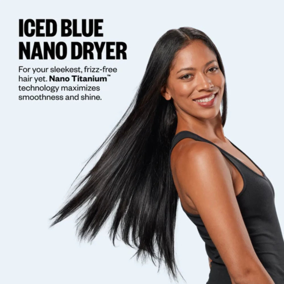 BaBylissPRO Limited Edition Nano Titanium Iced Blue Light Ionic Hair Dryer #BNTC9200LB
