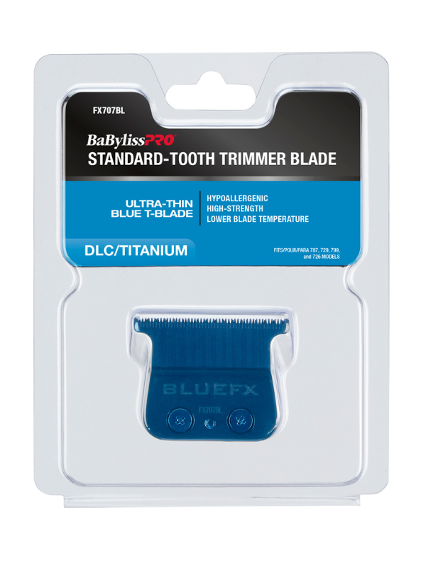 BaBylissPRO Blue Titanium Standard Tooth T-Blade #FX707BL