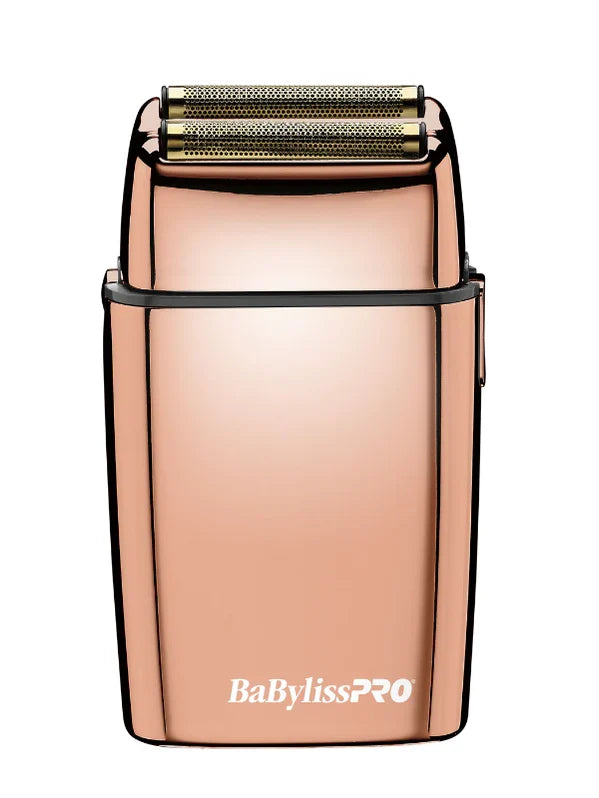 BaBylissPRO FOILFX02 Rose Gold Cordless Metal Double-Foil Shaver #FXFS2RG