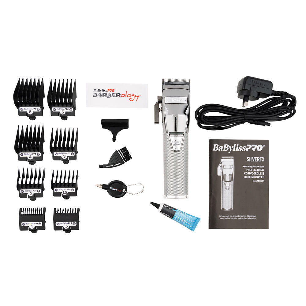 BaByliss PRO Silver FX Lithium Hair Clipper - B870SA