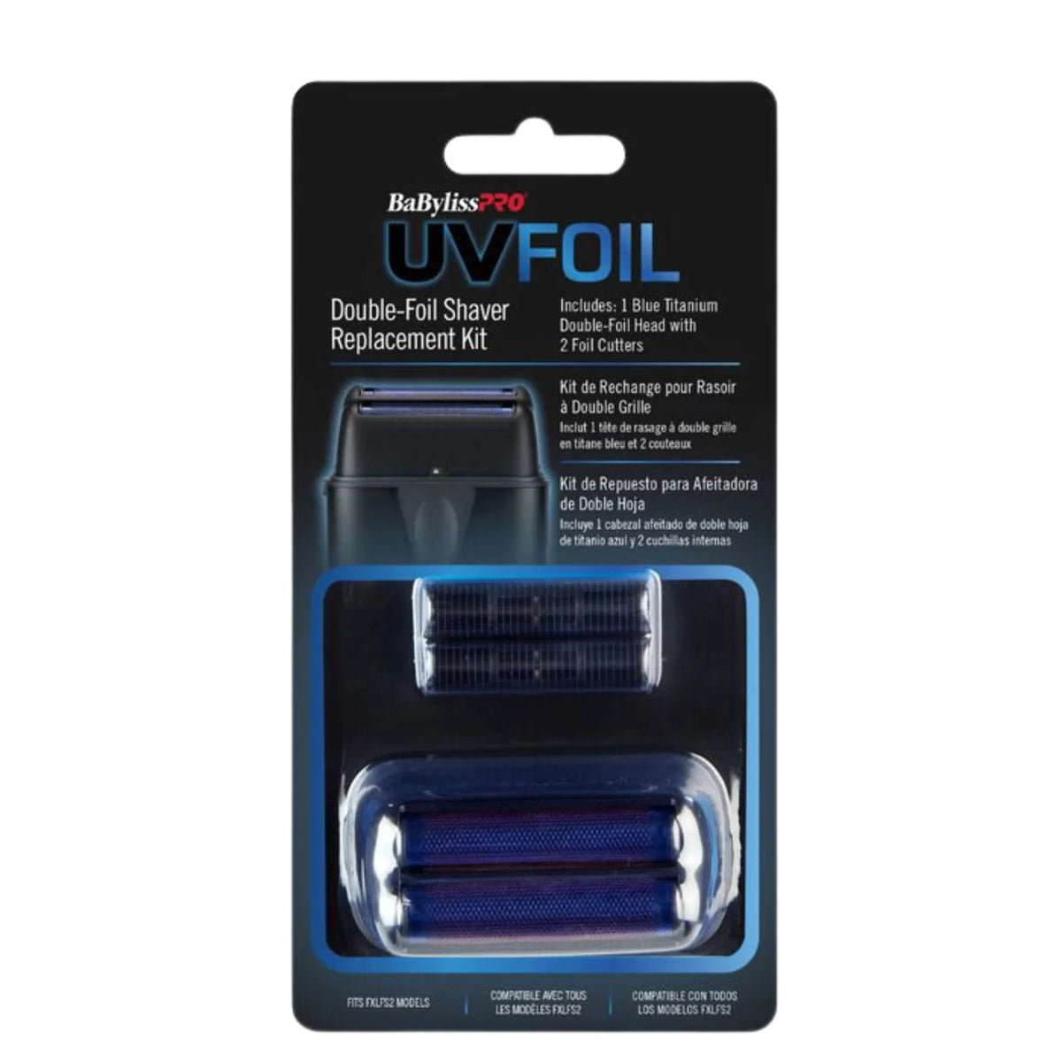 BaBylissPRO UVFOIL Matte Black Shaver Replacement Foil & Cutter #FXLRF2MB
