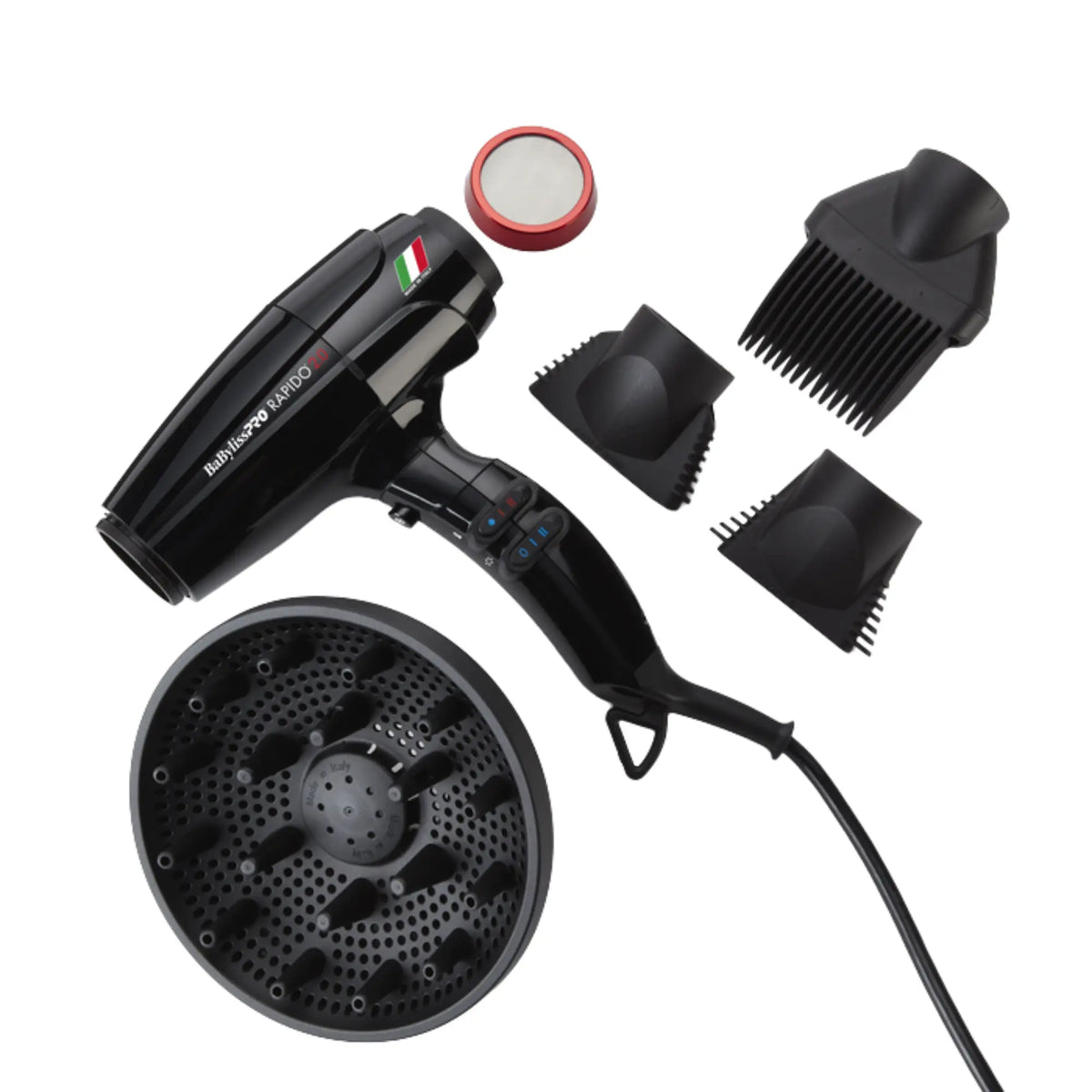 BaBylissPRO Black Rapido 2.0 Dryer #BRAP2