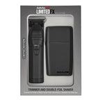 BaBylissPRO BlackFX Trimmer & Double-Foil Shaver Prepack #FXTSMBPK